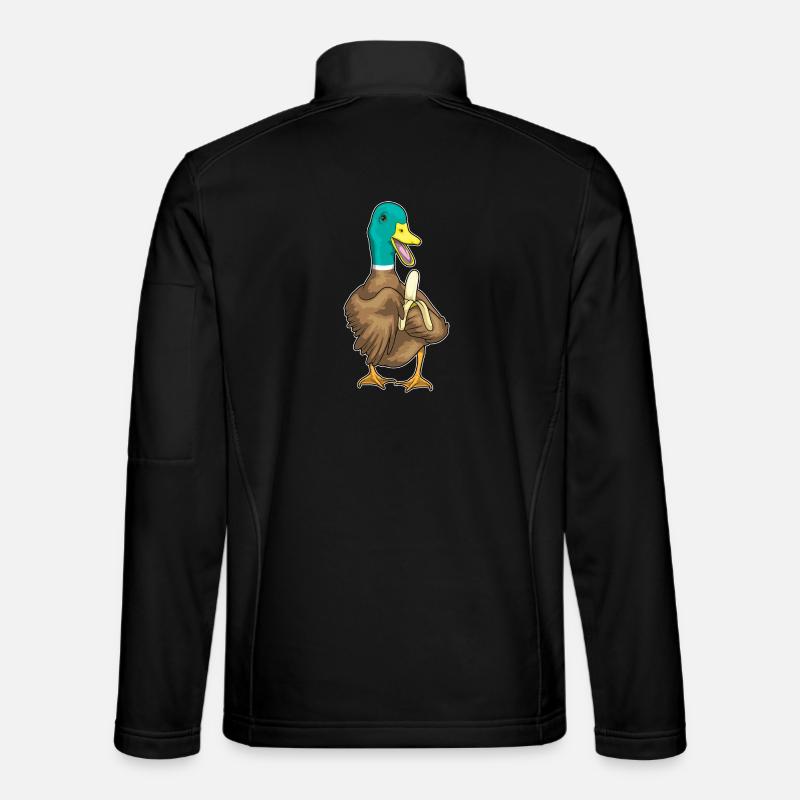Canard Banane - Veste en tissu softshell Unisexe - noir