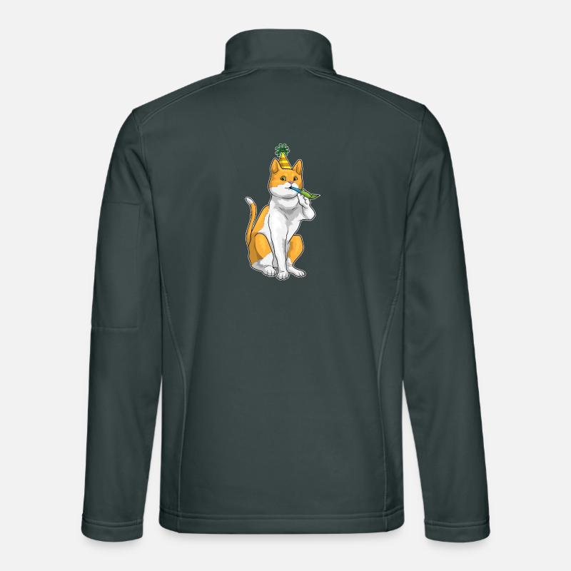 Corne d’anniversaire de chat Veste en tissu softshell Unisexe
