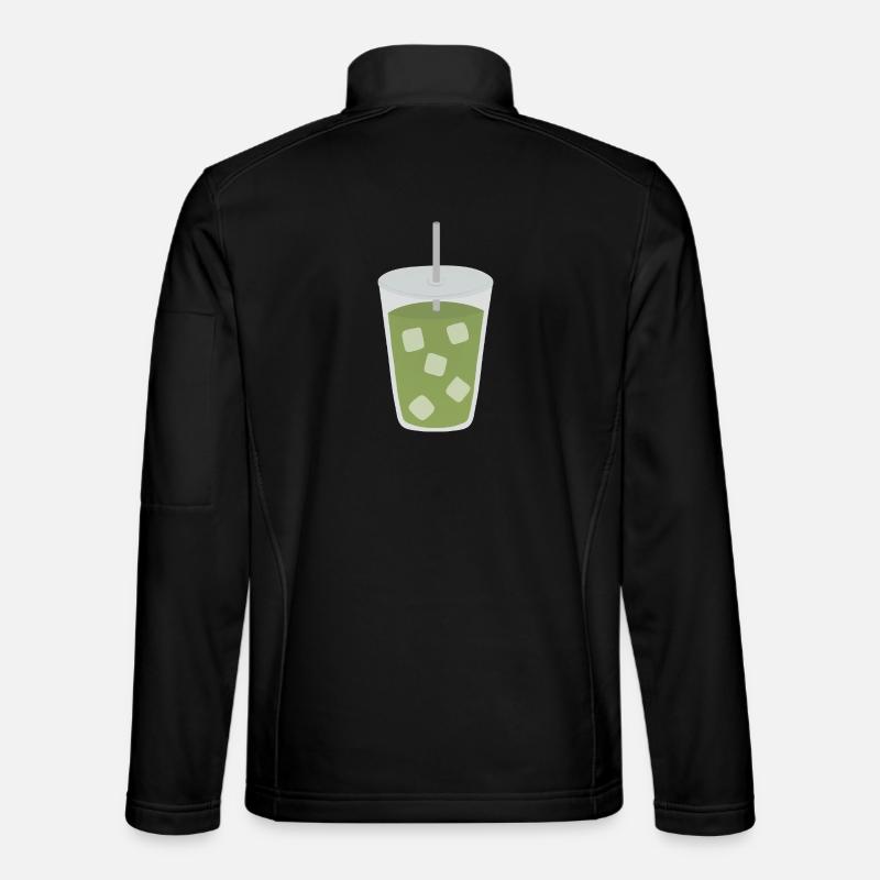 Boisson glacée au matcha latte - Veste en tissu softshell Unisexe - noir