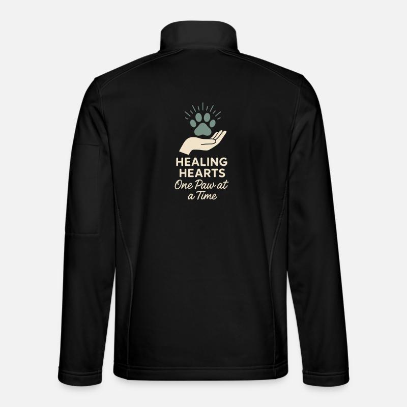 Tierheimmitarbeiter, Tierrettungs-freiwilliger - Unisex Softshelljacke - Schwarz