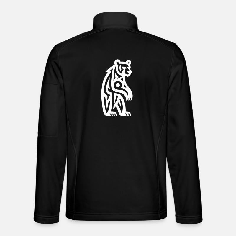 Just a White Bear #3 / JustN-imal - Unisex Softshelljacke - Schwarz