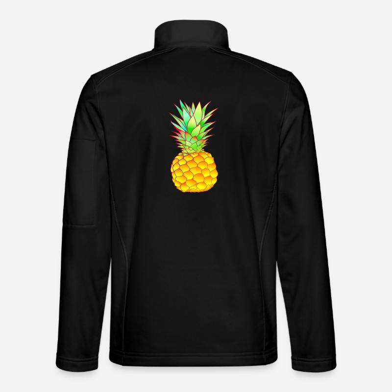 ananas tropical coloré Veste en tissu softshell Unisexe
