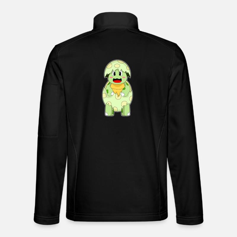Schildkröte Eierschale - Unisex Softshelljacke - Schwarz