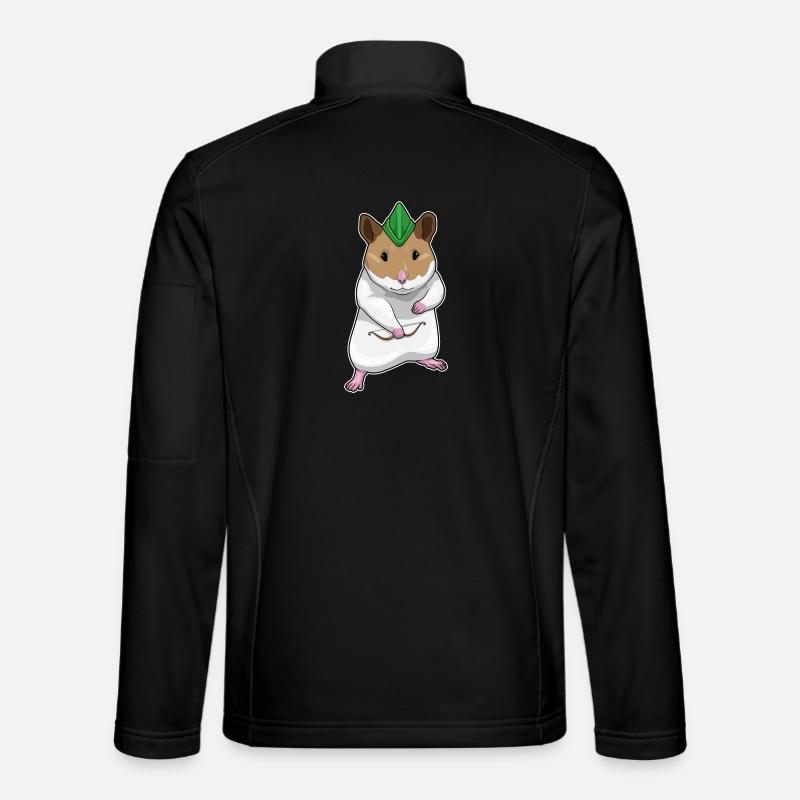 Hamster Archer Bow - Veste en tissu softshell Unisexe - noir