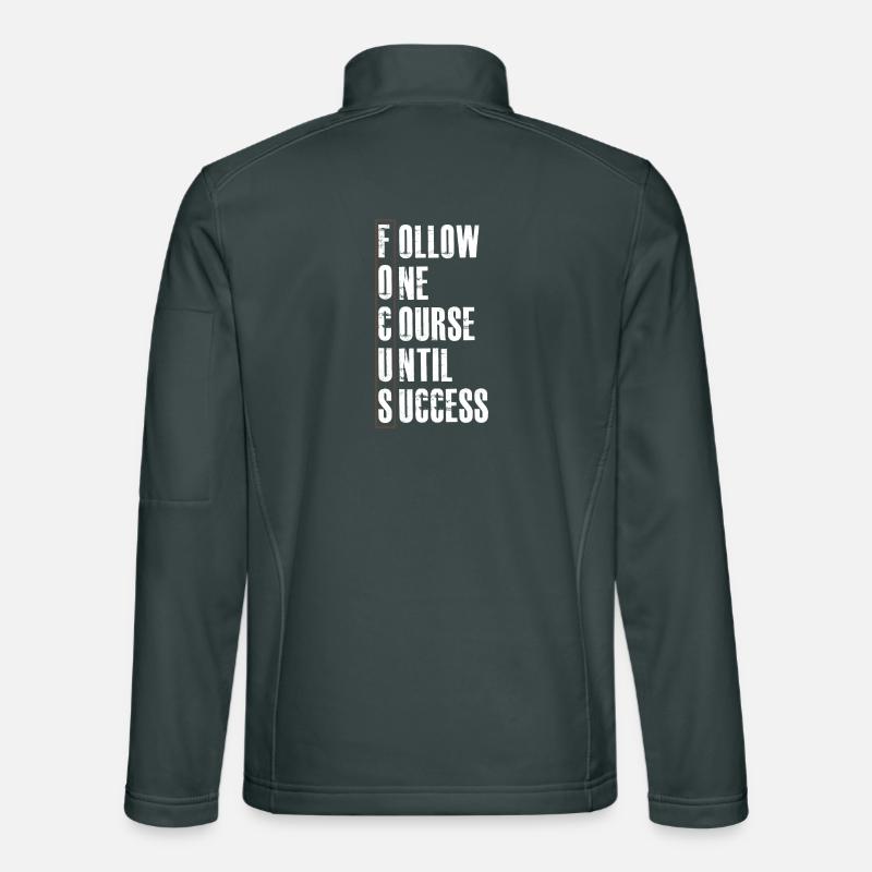 follow one course until success Unisex Softshell Jacket