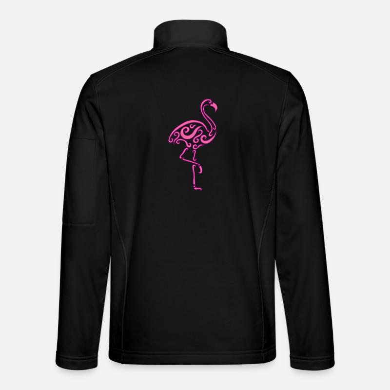 Un oiseau rose - Veste en tissu softshell Unisexe - noir