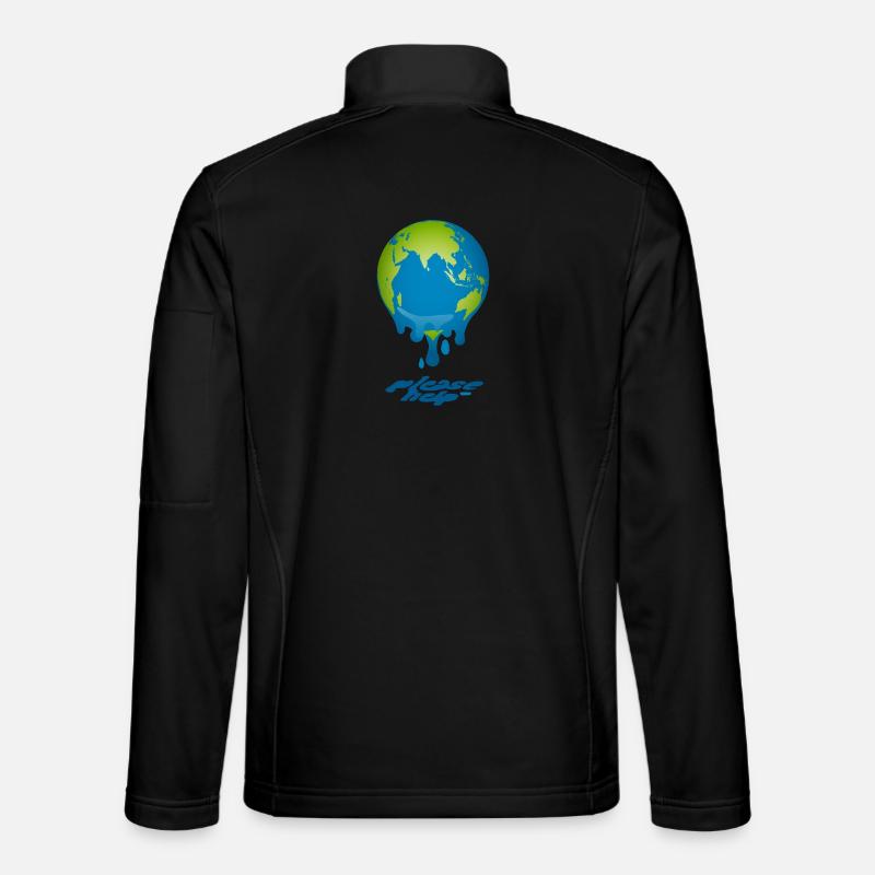 Melting Globe - Unisex Softshell Jacket - black