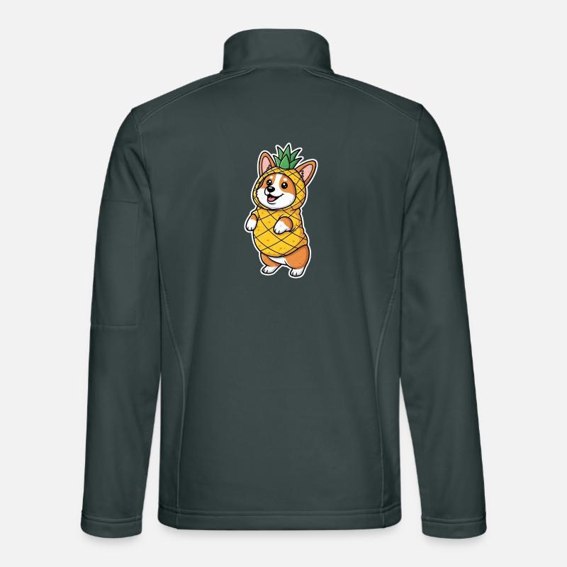 Corgi Ananas Kostüm Unisex Softshelljacke