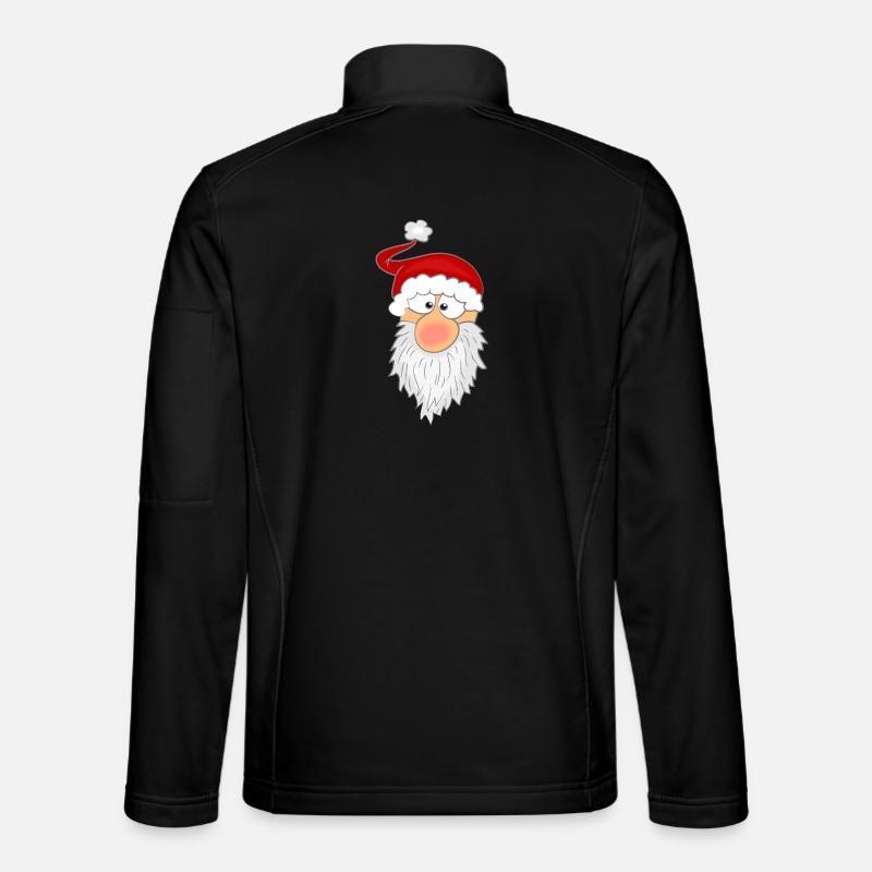 Visage du Père Noël Veste en tissu softshell Unisexe