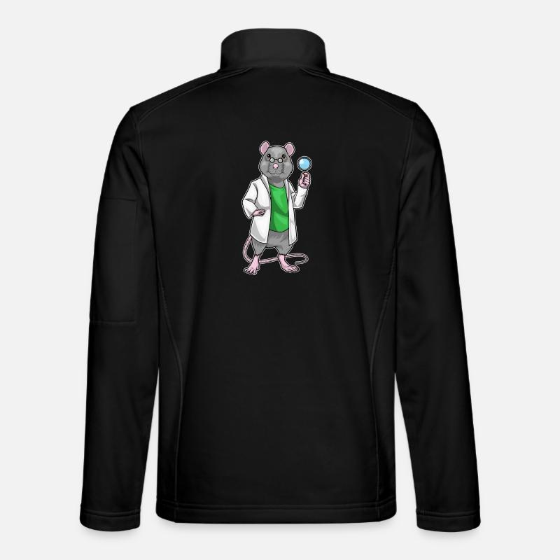 Rat Science Teacher School - Unisex Softshell Jacket - black