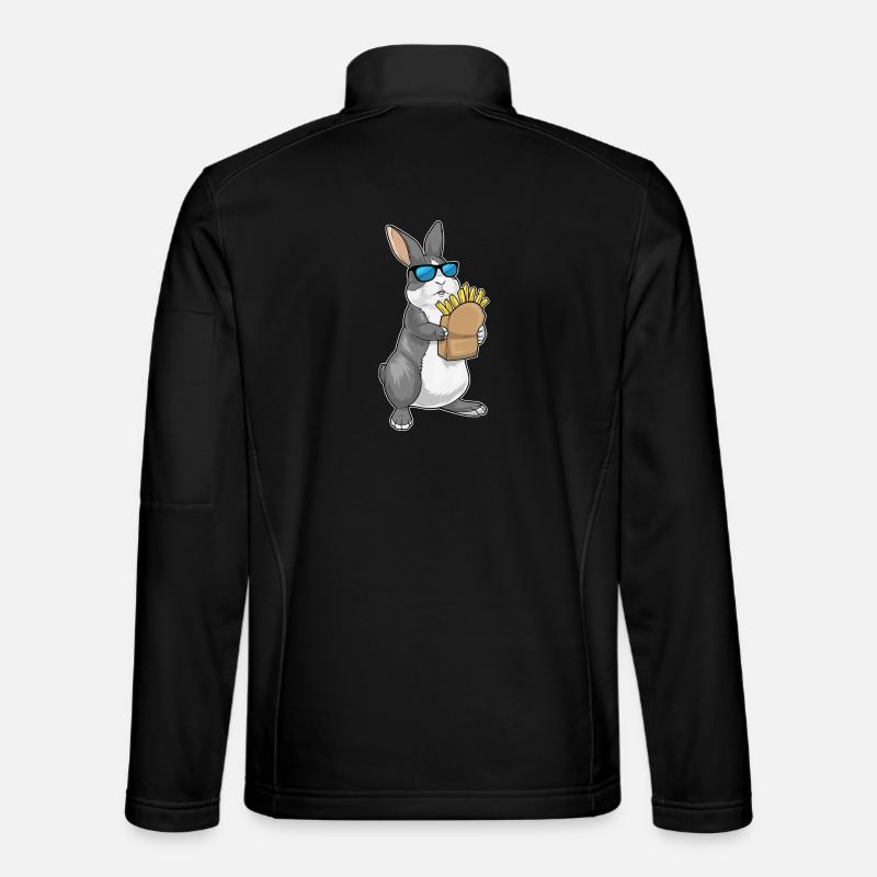Frites lapin - Veste en tissu softshell Unisexe - noir
