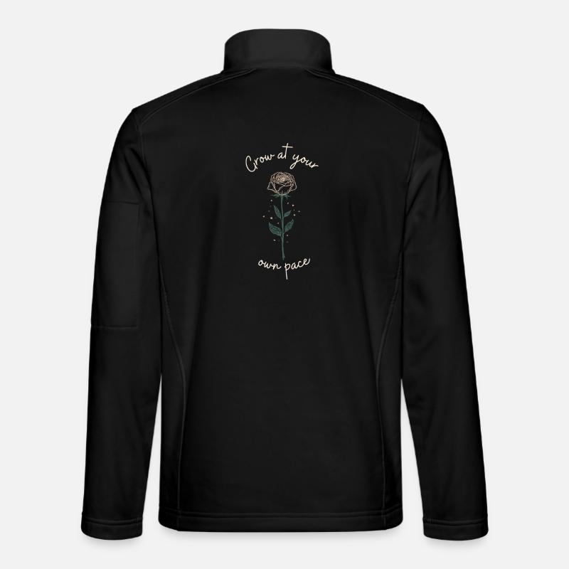 Grow at your own pace - Unisex Softshell Jacket - black