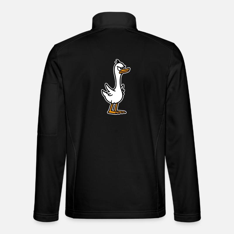 Wütende Gans - Unisex Softshelljacke - Schwarz