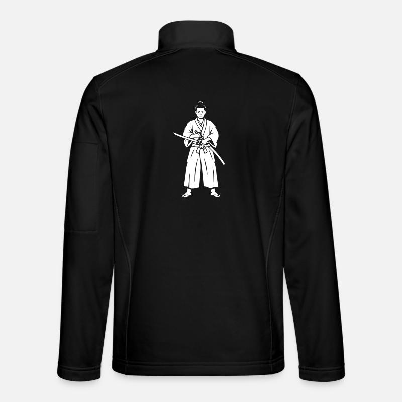 Samurai Iaido Concentration Katana - Unisex Softshell Jacket - black