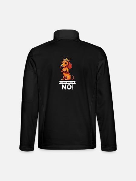 Before You Ask Dachshund Owner Dachshund Owner Dachshund Owner - Unisex Softshell Jacket - black - Back