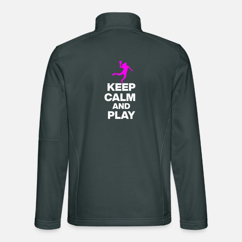 KEEP CALM AND PLAY HANDBALL! EM GIFT GERMANY s Unisex Softshell Jacket