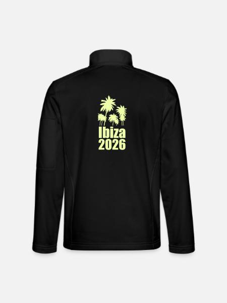 Ibiza 2026 Palmenparadies - Unisex Softshelljacke - Schwarz