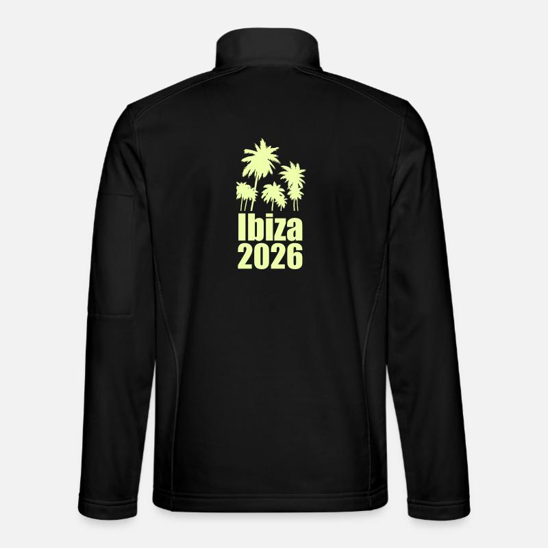 Ibiza 2026 Palmenparadies - Unisex Softshelljacke - Schwarz