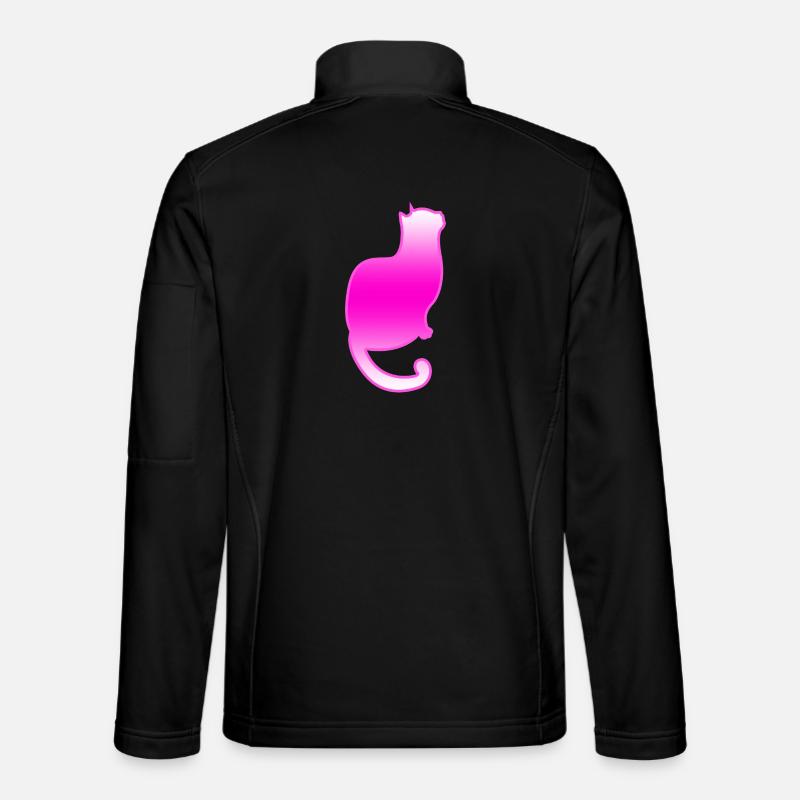 Cat - Unisex Softshell Jacket - black