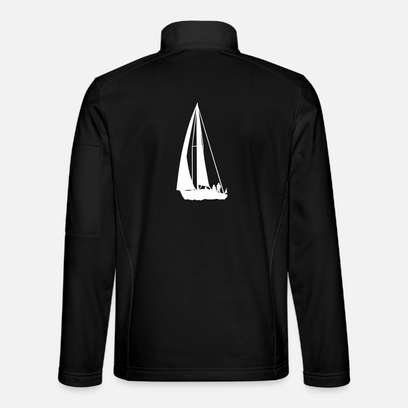 Sailing - Sailboat - Sailing - Unisex Softshell Jacket - black