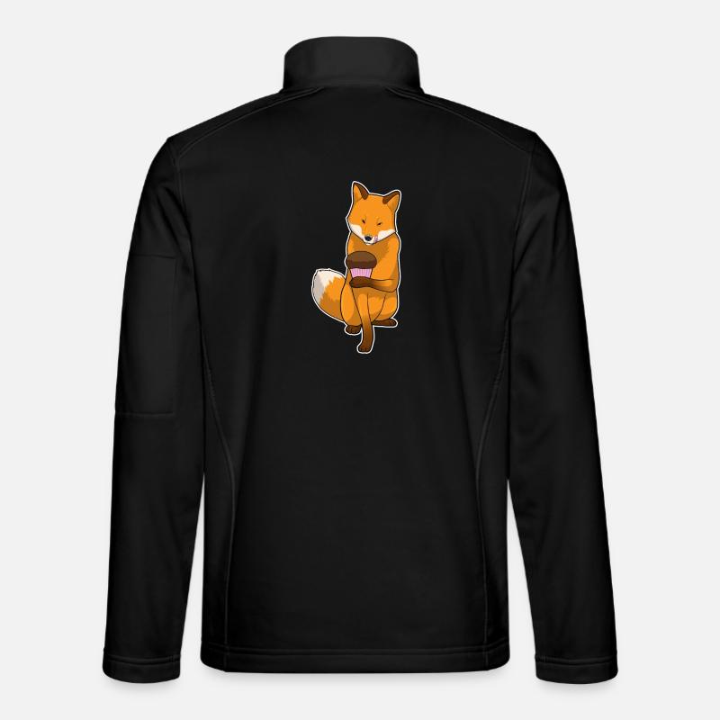 Fuchs Muffin - Unisex Softshelljacke - Schwarz