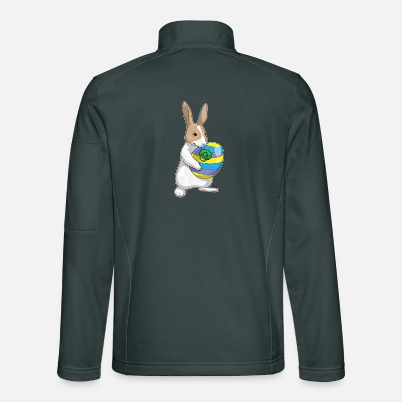 Bunny Easter Pacifier Unisex Softshell Jacket