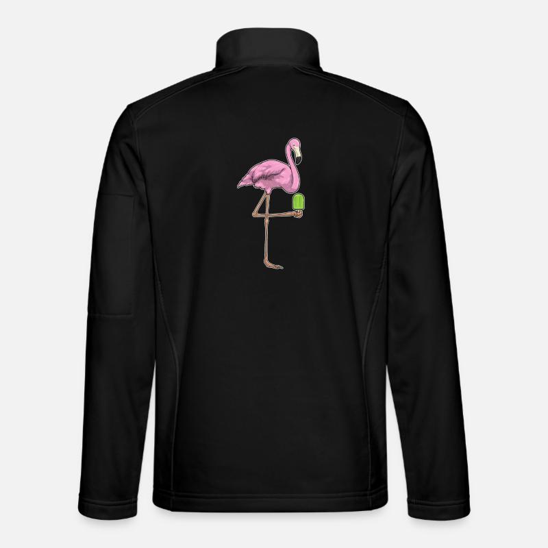 Flamingo Popsicles - Unisex Softshell Jacket - black