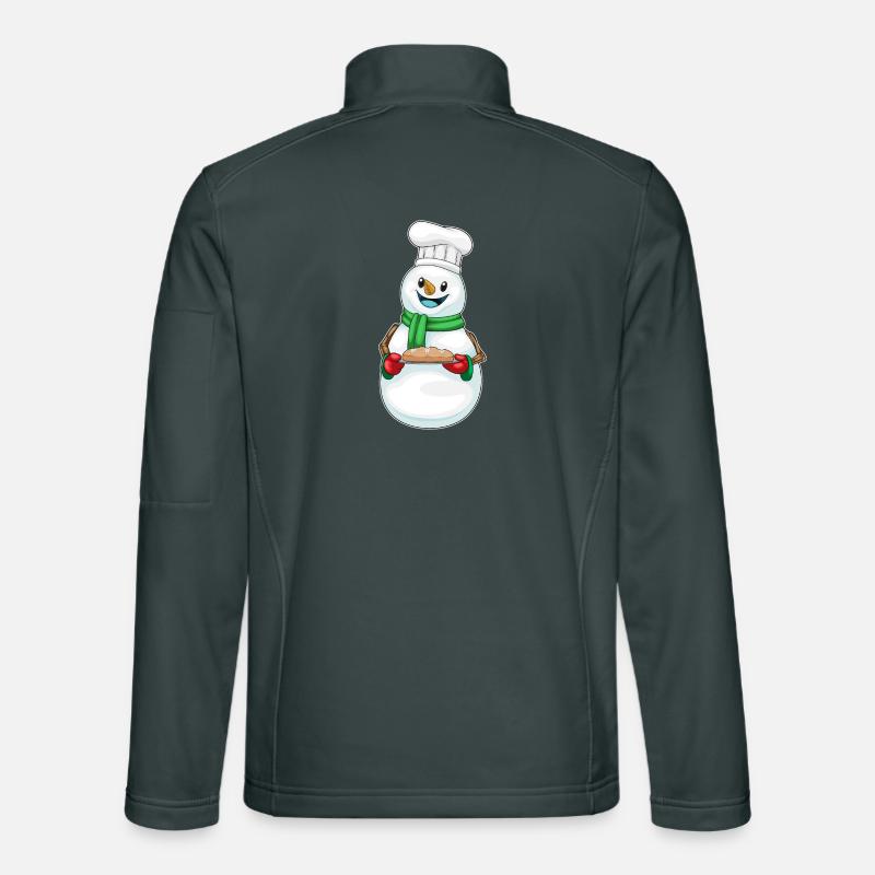 Cuisson de Noël Snowman Veste en tissu softshell Unisexe