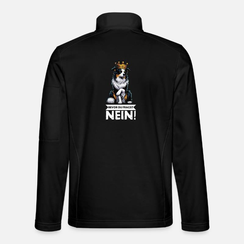 Avant que vous ne demandiez : Berger australien Aussie Aussie Veste en tissu softshell Unisexe