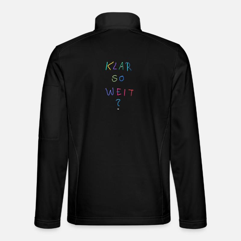 Clear so far? Colorful lettering Unisex Softshell Jacket