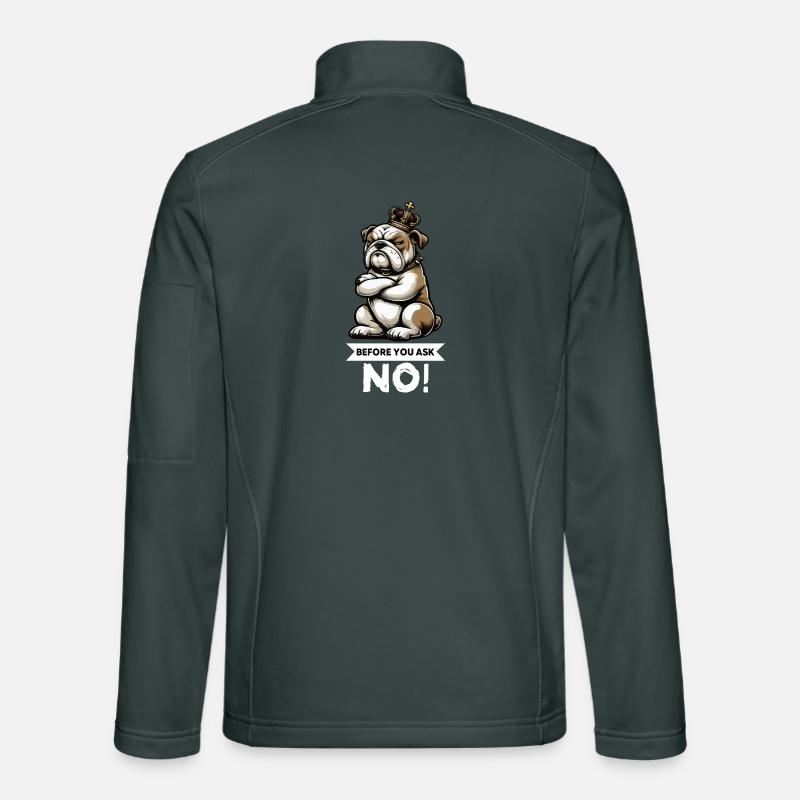 Avant que vous ne demandiez les bully bully du bouledogue anglais Veste en tissu softshell Unisexe