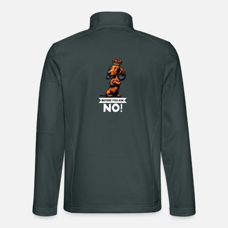 Avant de demander teckel à poils longs teckel tekkel Veste en tissu softshell Unisexe