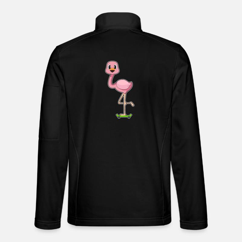 Flamingo Skater Skateboard - Veste en tissu softshell Unisexe - noir