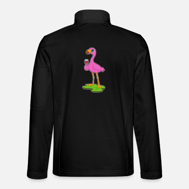 Flamingo Rotwein Unisex Softshelljacke