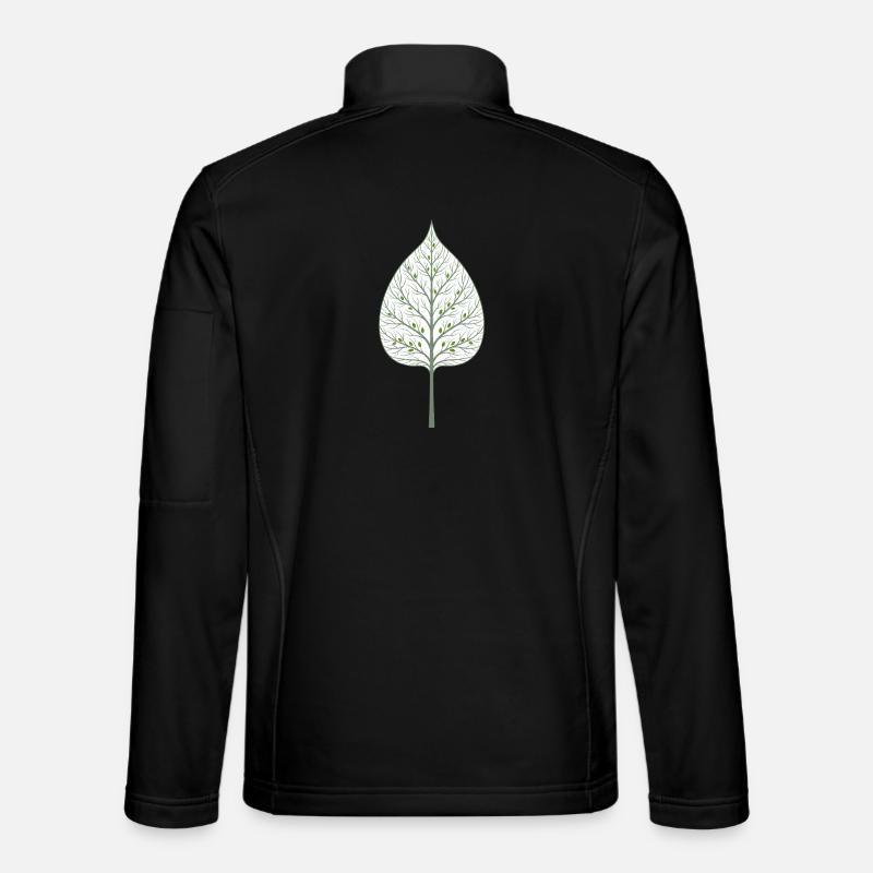 Arbre caché dans la feuille - Veste en tissu softshell Unisexe - noir
