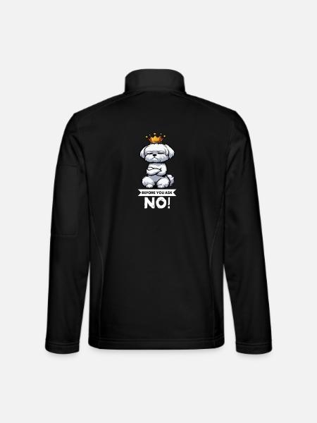 Avant de demander à Malteser Propriétaires Maltais Maltais - Veste en tissu softshell Unisexe - noir - Dos