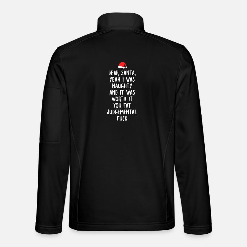 Frecher Weihnachtsmann-Bekenntnis-Tee Weihnachten - Unisex Softshelljacke - Schwarz
