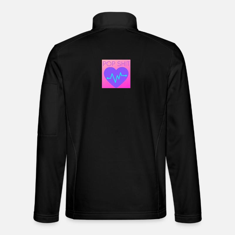 POPSHIT  - Unisex Softshelljacke - Schwarz