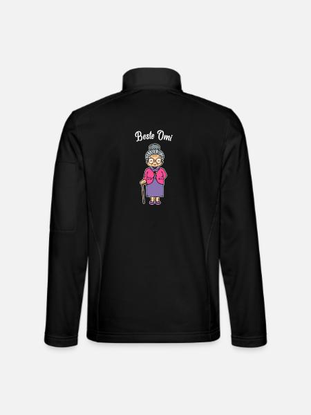 Best Omi Brille Sehschwäche Oma Großmutter Spruch - Unisex Softshelljacke - Schwarz - Hinten