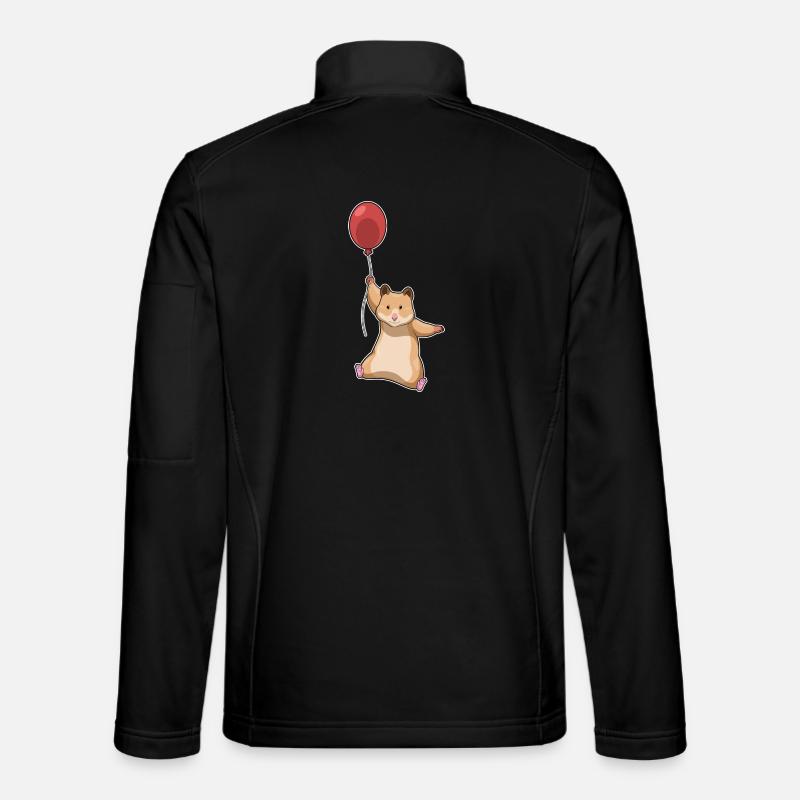 Hamster Luftballon - Unisex Softshelljacke - Schwarz