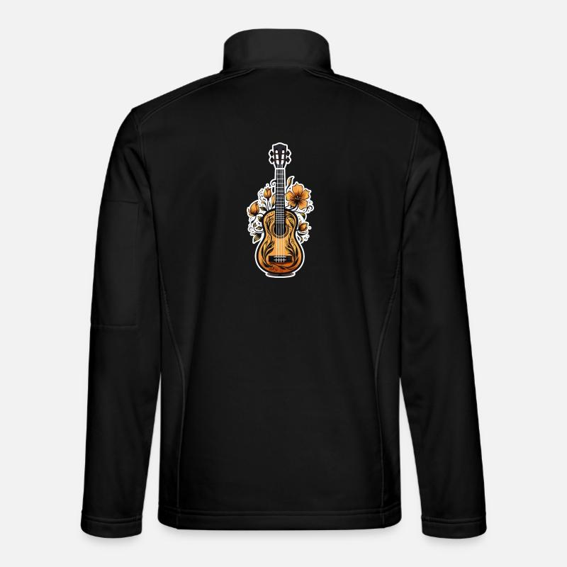 Ukulele Graphics - Unisex Softshell Jacket - black