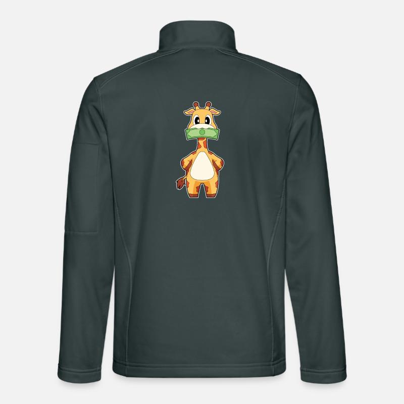 Giraffe Banknote Unisex Softshelljacke