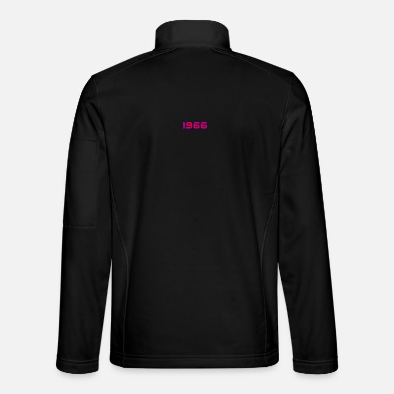 1966 Retro Neon Typografie - Unisex Softshelljacke - Schwarz