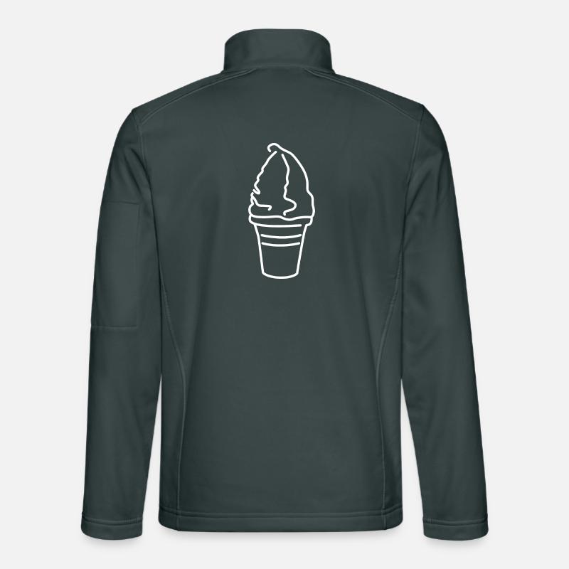 Crème glacée molle Veste en tissu softshell Unisexe