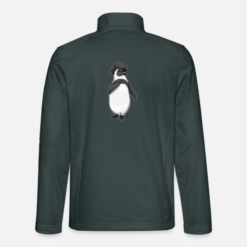 Pinguin Bräutigam Ehering Hochzeit Unisex Softshelljacke