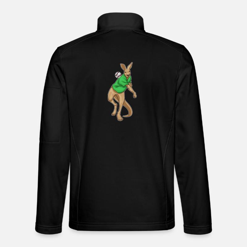 Kangaroo Baseball - Unisex Softshell Jacket - black