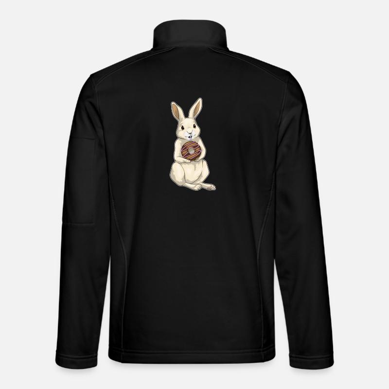 Hase Donut - Unisex Softshelljacke - Schwarz