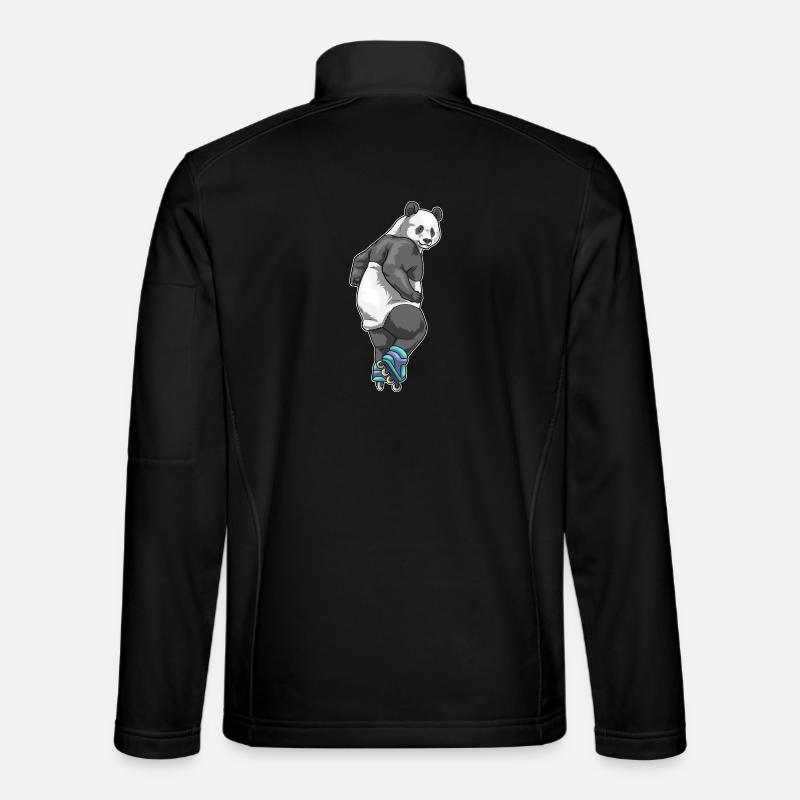 Panda Inline skating Rollschuhe - Unisex Softshelljacke - Schwarz