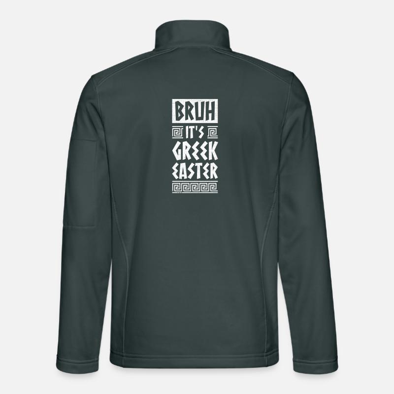 Bruh It Is Greek Easter Orthodox Easter Unisex Softshell Jacket