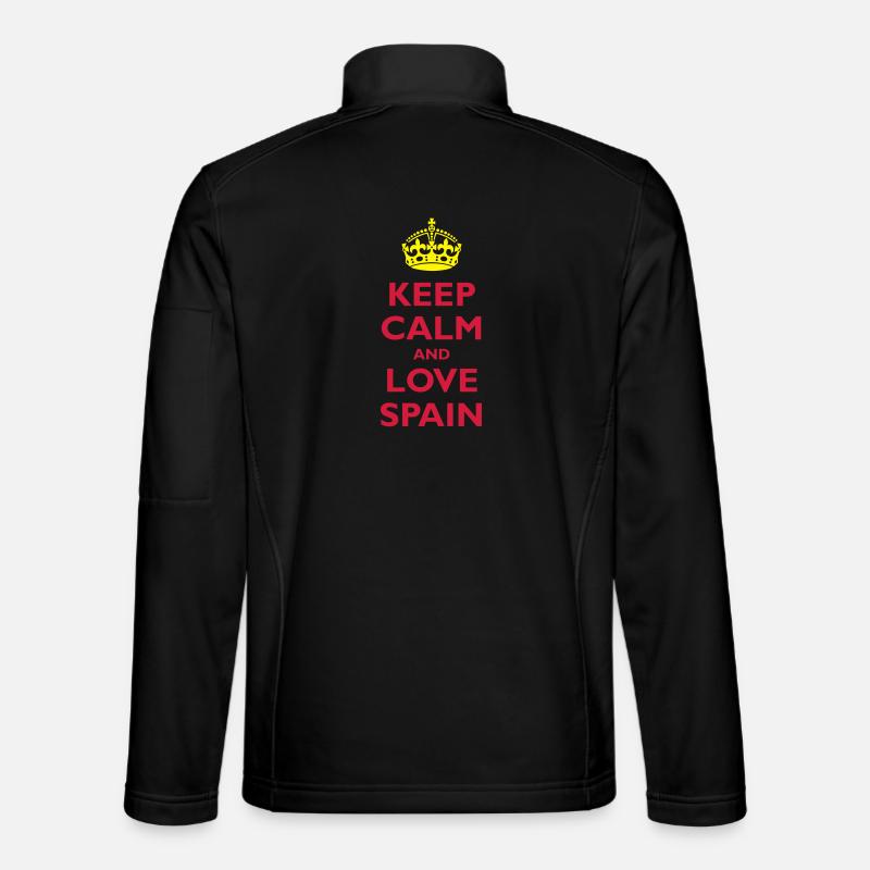 Keep Calm & Love Spain - Unisex Softshell Jacket - black
